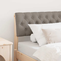Tête De Lit Capitonnée Taupe 90 Cm Pin Massif Vidaxl