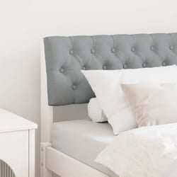 Tête De Lit Capitonnée Gris Clair 90 Cm Pin Massif Vidaxl