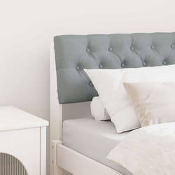 Tête De Lit Capitonnée Gris Clair 75 Cm Pin Massif Vidaxl