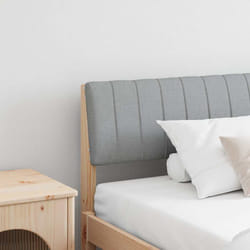 Tête De Lit Capitonnée Gris Clair 200 Cm Pin Massif Vidaxl