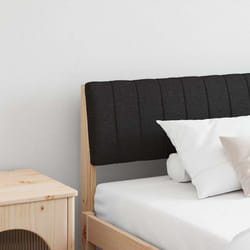 Tête De Lit Capitonnée Noir 200 Cm Pin Massif Vidaxl