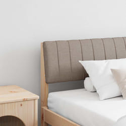 Tête De Lit Capitonnée Taupe 200 Cm Pin Massif Vidaxl