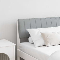 Tête De Lit Capitonnée Gris Clair 160 Cm Pin Massif Vidaxl