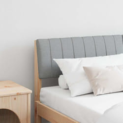 Tête De Lit Capitonnée Gris Clair 150 Cm Pin Massif Vidaxl