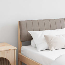Tête De Lit Capitonnée Taupe 150 Cm Pin Massif Vidaxl