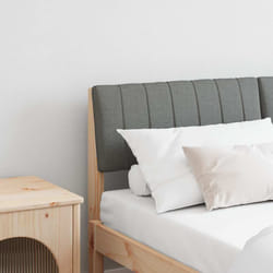 Tête De Lit Capitonnée Gris Foncé 140 Cm Pin Massif Vidaxl