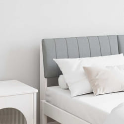 Tête De Lit Capitonnée Gris Clair 140 Cm Pin Massif Vidaxl