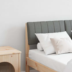 Tête De Lit Capitonnée Gris Foncé 120 Cm Pin Massif Vidaxl