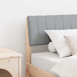 Tête De Lit Capitonnée Gris Clair 80 Cm Pin Massif Vidaxl