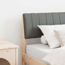Tête De Lit Capitonnée Gris Foncé 75 Cm Pin Massif Vidaxl