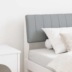 Tête De Lit Capitonnée Gris Clair 75 Cm Pin Massif Vidaxl