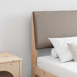 Tête De Lit Capitonnée Taupe 200 Cm Pin Massif Vidaxl