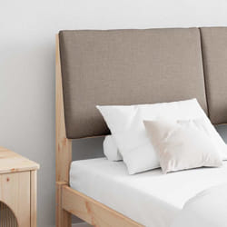 Tête De Lit Capitonnée Taupe 160 Cm Pin Massif Vidaxl