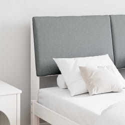 Tête De Lit Capitonnée Gris Clair 160 Cm Pin Massif Vidaxl