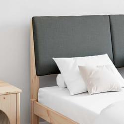 Tête De Lit Capitonnée Gris Foncé 150 Cm Pin Massif Vidaxl
