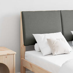 Tête De Lit Capitonnée Gris Foncé 120 Cm Pin Massif Vidaxl