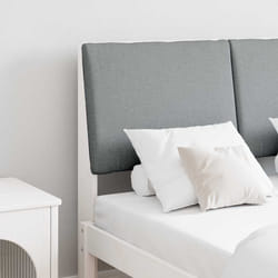 Tête De Lit Capitonnée Gris Clair 120 Cm Pin Massif Vidaxl