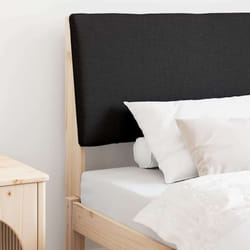 Tête De Lit Capitonnée Noir 100 Cm Pin Massif Vidaxl