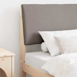 Tête De Lit Capitonnée Taupe 100 Cm Pin Massif Vidaxl