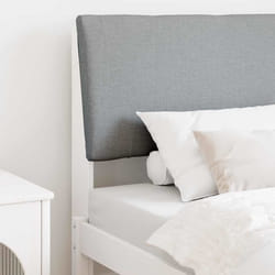 Tête De Lit Capitonnée Gris Clair 100 Cm Pin Massif Vidaxl