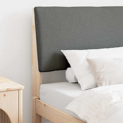 Tête De Lit Capitonnée Gris Foncé 90 Cm Pin Massif Vidaxl