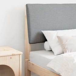 Tête De Lit Capitonnée Gris Clair 80 Cm Pin Massif Vidaxl