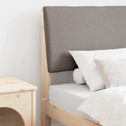 Tête De Lit Capitonnée Taupe 75 Cm Pin Massif Vidaxl