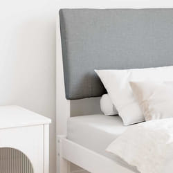 Tête De Lit Capitonnée Gris Clair 75 Cm Pin Massif Vidaxl