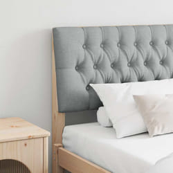 Tête De Lit Capitonnée Gris Clair 200 Cm Pin Massif Vidaxl