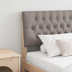 Tête De Lit Capitonnée Taupe 200 Cm Pin Massif Vidaxl