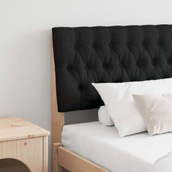 Tête De Lit Capitonnée Noir 180 Cm Pin Massif Vidaxl