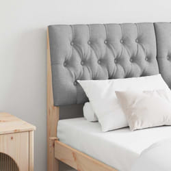 Tête De Lit Capitonnée Gris Clair 160 Cm Pin Massif Vidaxl