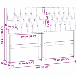 Tête De Lit Capitonnée Noir 160 Cm Pin Massif Vidaxl - Vue supplémentaire 2