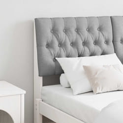 Tête De Lit Capitonnée Gris Clair 150 Cm Pin Massif Vidaxl