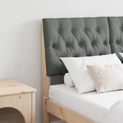 Tête De Lit Capitonnée Gris Foncé 120 Cm Pin Massif Vidaxl