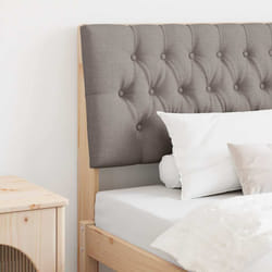 Tête De Lit Capitonnée Taupe 100 Cm Pin Massif Vidaxl