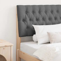 Tête De Lit Capitonnée Gris Foncé 90 Cm Pin Massif Vidaxl