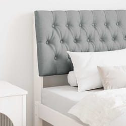Tête De Lit Capitonnée Gris Clair 90 Cm Pin Massif Vidaxl