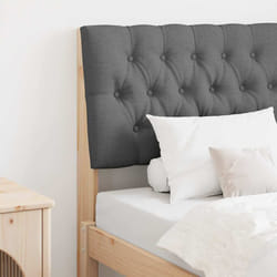 Tête De Lit Capitonnée Gris Foncé 80 Cm Pin Massif Vidaxl