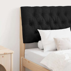 Tête De Lit Capitonnée Noir 80 Cm Pin Massif Vidaxl