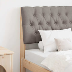 Tête De Lit Capitonnée Taupe 80 Cm Pin Massif Vidaxl