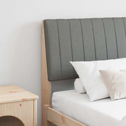 Tête De Lit Capitonnée Gris Foncé 200 Cm Pin Massif Vidaxl