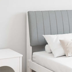 Tête De Lit Capitonnée Gris Clair 160 Cm Pin Massif Vidaxl