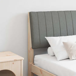 Tête De Lit Capitonnée Gris Foncé 150 Cm Pin Massif Vidaxl
