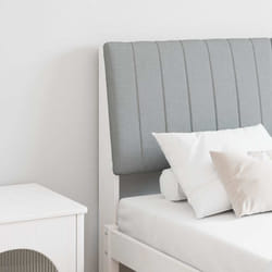 Tête De Lit Capitonnée Gris Clair 140 Cm Pin Massif Vidaxl
