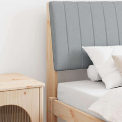 Tête De Lit Capitonnée Gris Clair 100 Cm Pin Massif Vidaxl