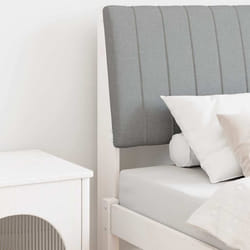 Tête De Lit Capitonnée Gris Clair 80 Cm Pin Massif Vidaxl