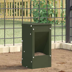 Distributeur Pour Lapins Vert Olive 12,5 X 12,5 X 25 Cm Vidaxl