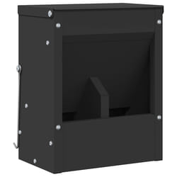 Distributeur Pour Lapins Noir 20 X 12,5 X 25 Cm Vidaxl