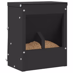 Distributeur Pour Lapins Noir 20 X 12,5 X 25 Cm Vidaxl - Vue supplémentaire 2